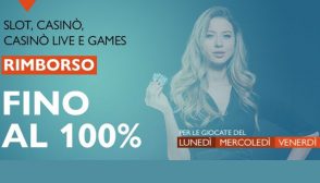 100% di rimborso dell’importo “giocato-vincite” con Betflag