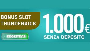 Bonus slot Thunderkick fino a 1000 € con Betflag